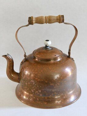 Copper and ceramic Teapot #9
